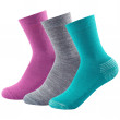Детски чорапи Devold Daily Medium Kid Sock 3PK розов GirlMix