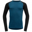 Мъжка тениска Devold Expedition Man Shirt син/черен Flood/Black