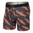 Боксерки Saxx Quest Qdm Boxer Brief Fly черен/оранжев coho-black