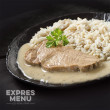 Готова храна Expres menu Свинско месо със сметана, зеленчуци и ориз 370 г