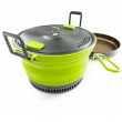 Тенджера GSI Outdoors Escape Set 3 L Pot + Fry Pan светло зелен