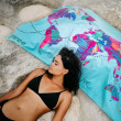 Бързосъхнеща кърпа Towee Travel The World 80x160 cm