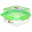 Кутия за храна Sistema Square Lunch Stack TO GO 1,24l зелен