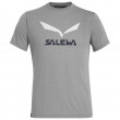 Мъжка тениска Salewa Solidlogo Dri-Rel M S/S Tee светло сив HeatherGray