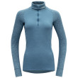 Дамска функционална блуза Devold Duo Active Merino 205 Z.Neck светло син Moon