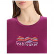 Дамска функционална блуза Icebreaker Women Tech Lite II SS Tee Mountain Geology