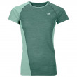 Дамска функционална блуза Ortovox 120 Cool Tec Fast Upward Ts W син/зелен