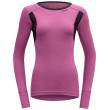 Дамска тениска Devold Hiking Woman Shirt лилав Iris/Figs