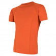 Функционална мъжка тениска  Sensor Merino Air къс ракъв оранжев tmavě oranžová