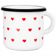 Чаша Zulu Cup Mini Heart бяло/червен