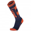 Мъжки 3/4 чорапи Mons Royale Mons Tech Cushion Sock син/оранжев Navy/OrangeSmash