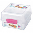 Кутия за обяд Sistema Sistema Lunch Cube To Go 1,4L розов