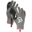 Дамски ръкавици Ortovox Fleece Light Glove W сив DarkGrayBlend