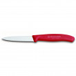 Нож за зеленчуци Victorinox вълнообразен 8 см червен