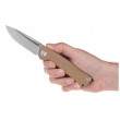 Нож Acta non verba Z200 Stonewash/Plain Edge, G10 кафяв Coyote