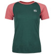 Дамска тениска Ortovox 120 Tec Fast Mountain Ts W тъмно зелен