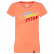 Дамска тениска La Sportiva Stripe Evo T-Shirt W оранжев Flamingo