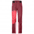 Дамски панталони Ortovox Westalpen 3L Pants W Blue Lake червен DarkBlood