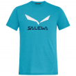 Мъжка тениска Salewa Solidlogo Dri-Rel M S/S Tee светло син BlueDanubeMelange