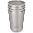 Комплект чаши от неръждаема стомана Klean Kanteen Steel Cup 296 ml сребърен BrushedStainless