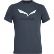 Мъжка тениска Salewa Solidlogo Dri-Rel M S/S Tee тъмно син OmbreBlueMelange