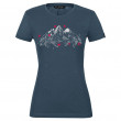 Дамска тениска Salewa Geometric Dry W T-Shirt тъмно син PremiumNavyMelange