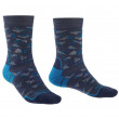 Мъжки чорапи Bridgedale Hike MW MP Boot син Denim/Blue/
