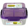 Кутия за храна Sistema Square Lunch Stack TO GO 1,24l лилав