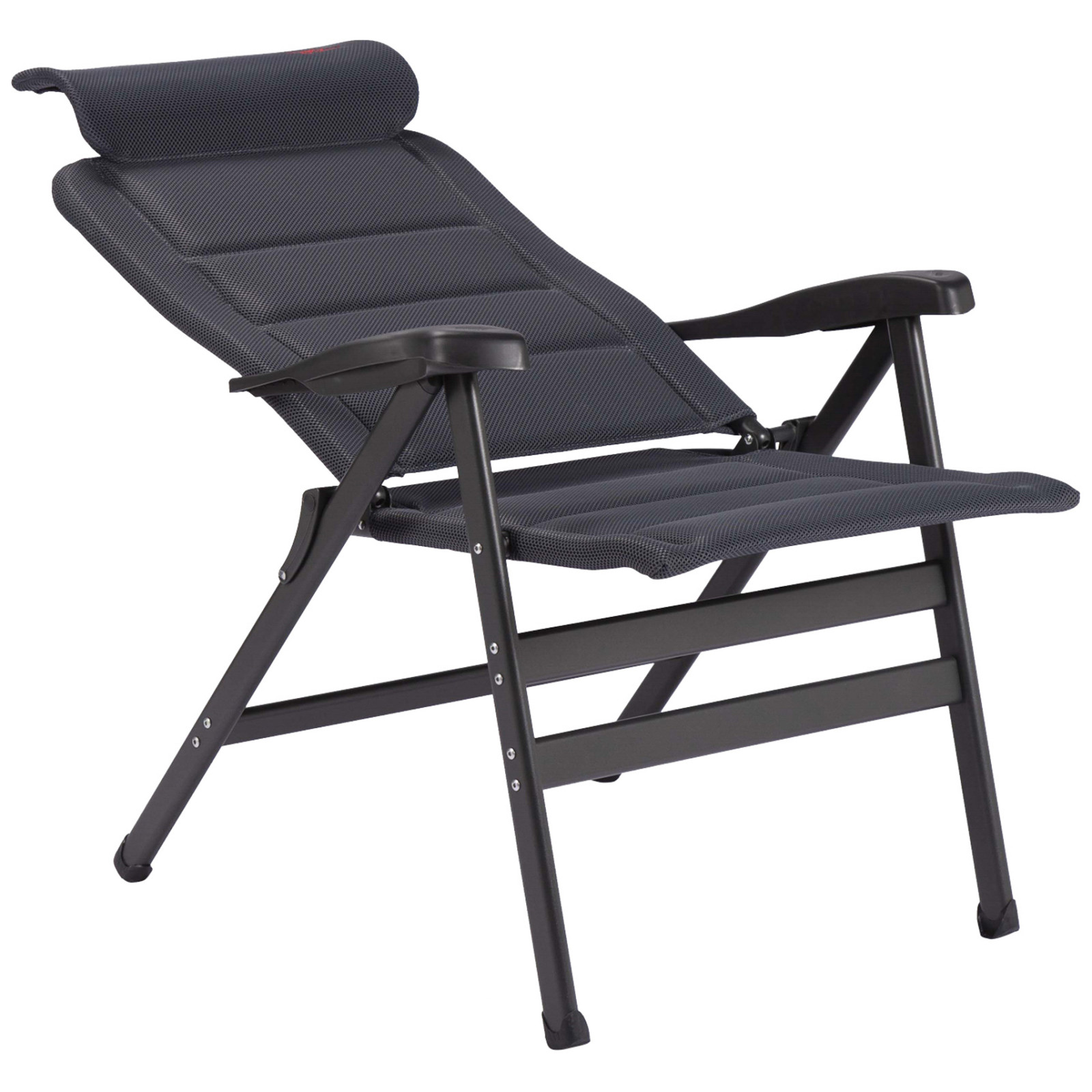 Chaise Pliante Extra Large Crespo - Gris Foncé, 200kg Charge