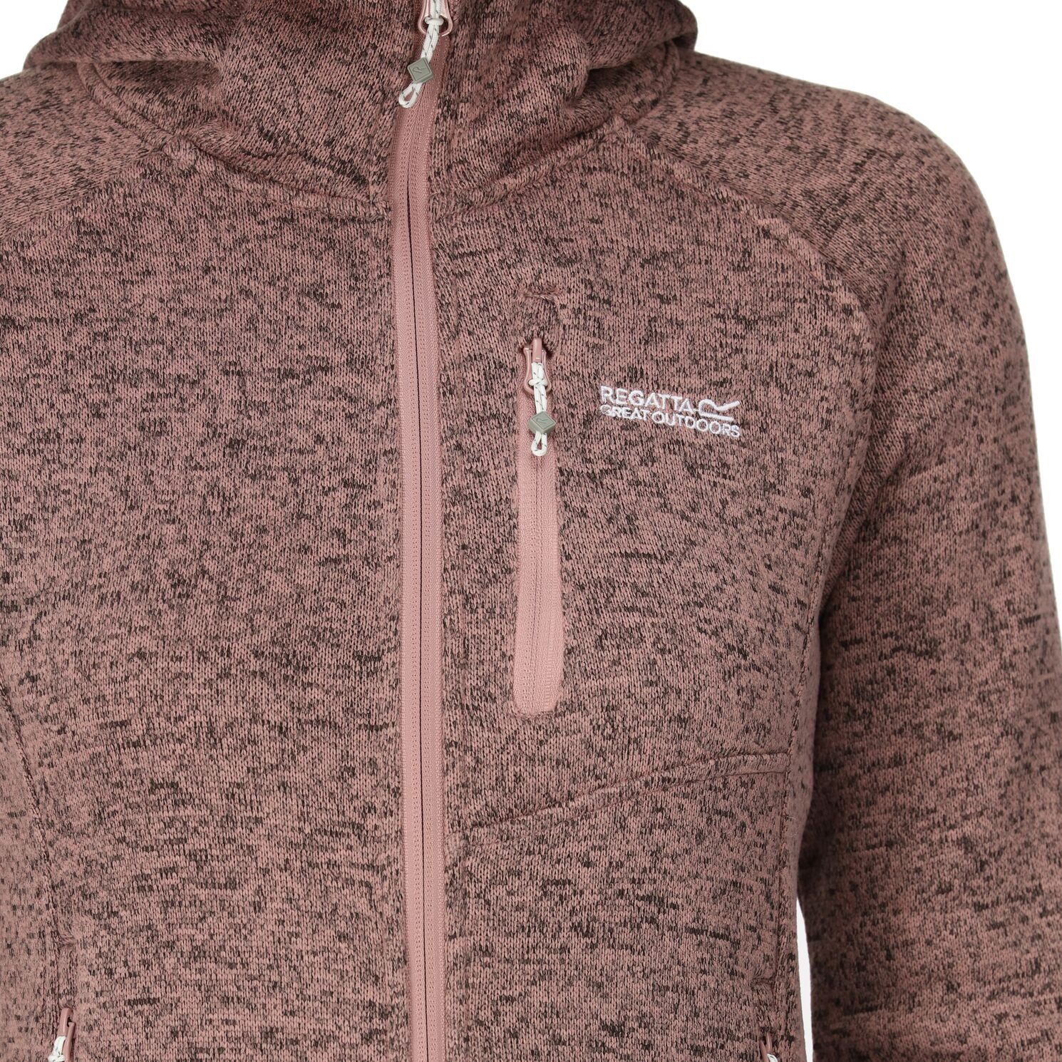 Polaire à Capuche Regatta Newhill Pour Femme - Tissu Brossé Chiné, Poches Zippées - Coupe Confortable