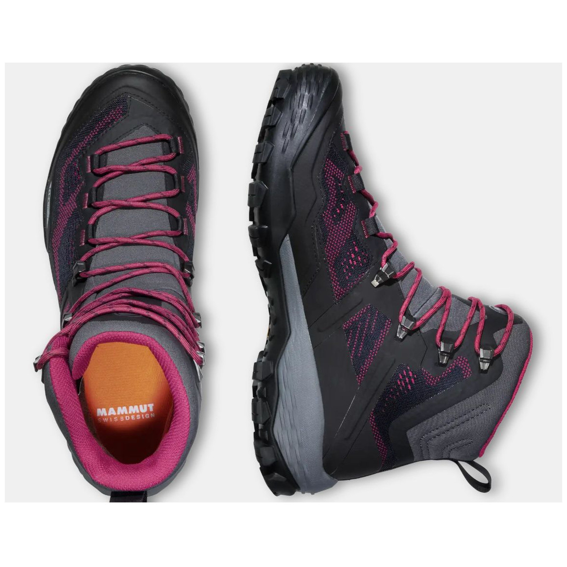 Scarponcini Trekking Mammut Ducan High GTX Donna - Impermeabili E Traspiranti - Black/Whisper - Taglia 38 2/3 EU (5.5 UK)
