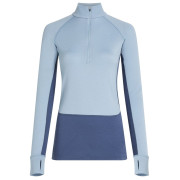 Дамска функционална блуза Icebreaker Wom Mer 260 ZoneKnit LS Half Zip син/сив Dawn/Zincblu/Cb