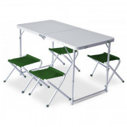 Комплект Pinguin Furniture (маса + 4 стола) зелен