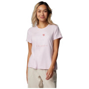Дамска тениска Columbia Sloan Ridge Graphic Short Sleeve Tee розов Pink Dawn Heather