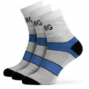 Мъжки чорапи Warg Trail MID Wool 3-pack сив/син SvSedaCernoModraCerna