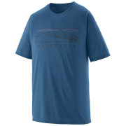 Мъжка тениска Patagonia Men's Capilene Cool Trail Shirt - Stratapeaks син Aquatic Blue
