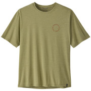Мъжка тениска Patagonia Men's Capilene Cool Daily Shirt - Spoke Stencil зелен Gumtree Green - Light Gumtree Green X-Dye