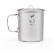 Чаша Keith Titanium Single-Wall Tit. Mug 450 ml сив