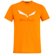 Мъжка тениска Salewa Solidlogo Dri-Rel M S/S Tee оранжев GloryMelange