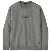 Мъжки суитшърт Patagonia Men's '95 Oval Logo Uprisal Crew Sweatshirt сив Gravel Heather