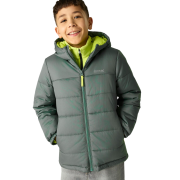 Детско зимно яке Regatta Junior Hooded Marizion Dark Forrest Green каки Dark Forrest (Wild Lime)