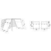 Стена на заслон Outwell Fallcrest Side Panel Set