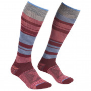 Дамски 3/4 чорапи  Ortovox All Mountain Long Socks W сив/червен Multicolour