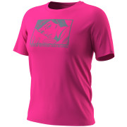 Дамска тениска Dynafit Graphic Co T-Shirt W розов 6551 - flamingo/BOYFRIEND