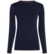 Дамска функционална блуза Icebreaker Women Merino Blend Core Midweight LS Crewe тъмно син Midnight Navy