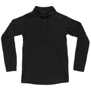 Детски функционален суитшърт Devold Duo Active Merino Zip Neck Jr черен BLACK