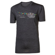 Функционална мъжка тениска Progress Hrutur Yak сив šedý melír