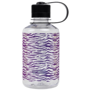 Бутилка Nalgene Narrow Mouth Animal Print 500 ml лилав/графитен Clear Rainbow Zebra