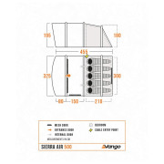 Семейна палатка Vango Sierra Air 500