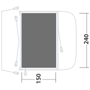 Подложка под палатка Outwell Footprint Santa Monica Air
